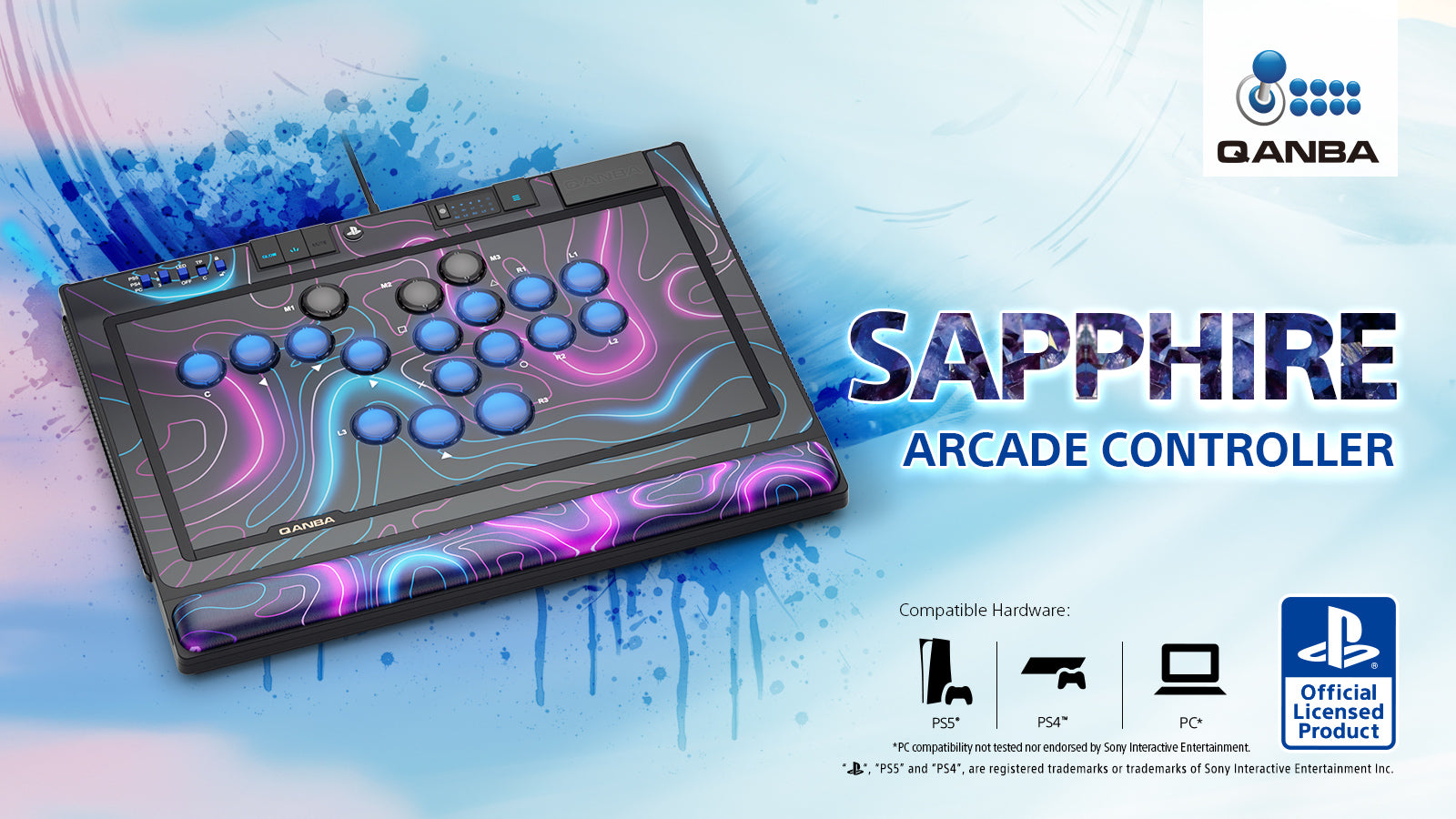 Stick d'arcade Sapphire pour jeux de combat - QANBA – Qanba Europe